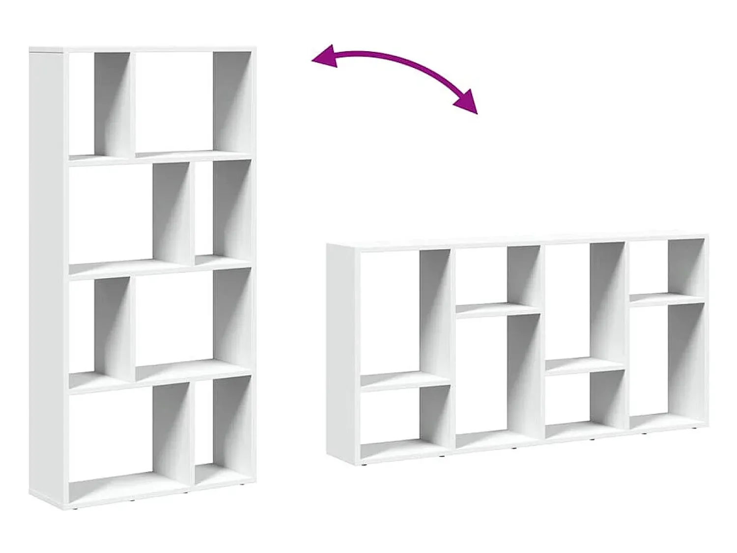 Biblioteca|vidaxl Estante Branca 60x20x120,5 cm Madeira Engenheirada Branco