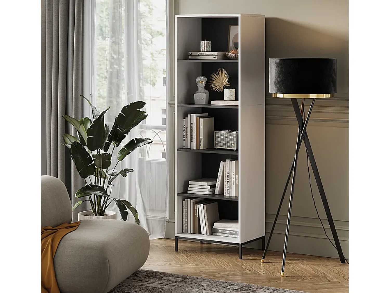 Outlet Vicco Estante 60x40x180 eliza Branco