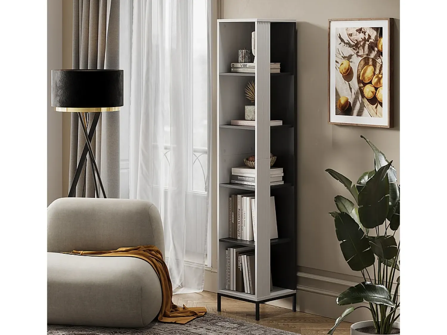 Prateleira|Vicco Estante 36x36x188 eliza Branco