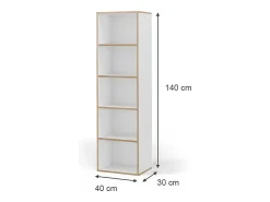 Sale Vicco Estante 40x30x140 tetrix Branco