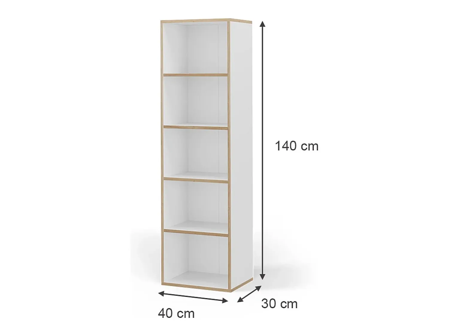 Sale Vicco Estante 40x30x140 tetrix Branco