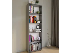 VCM Estante Bulas Antracite A. 169 x L. 56 x P. 20 cm^ Prateleira