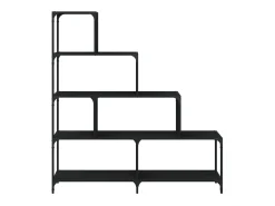 Discount Estante c/ 4 degraus 139x33,5x149 cm derivados madeira PT824202 Preto