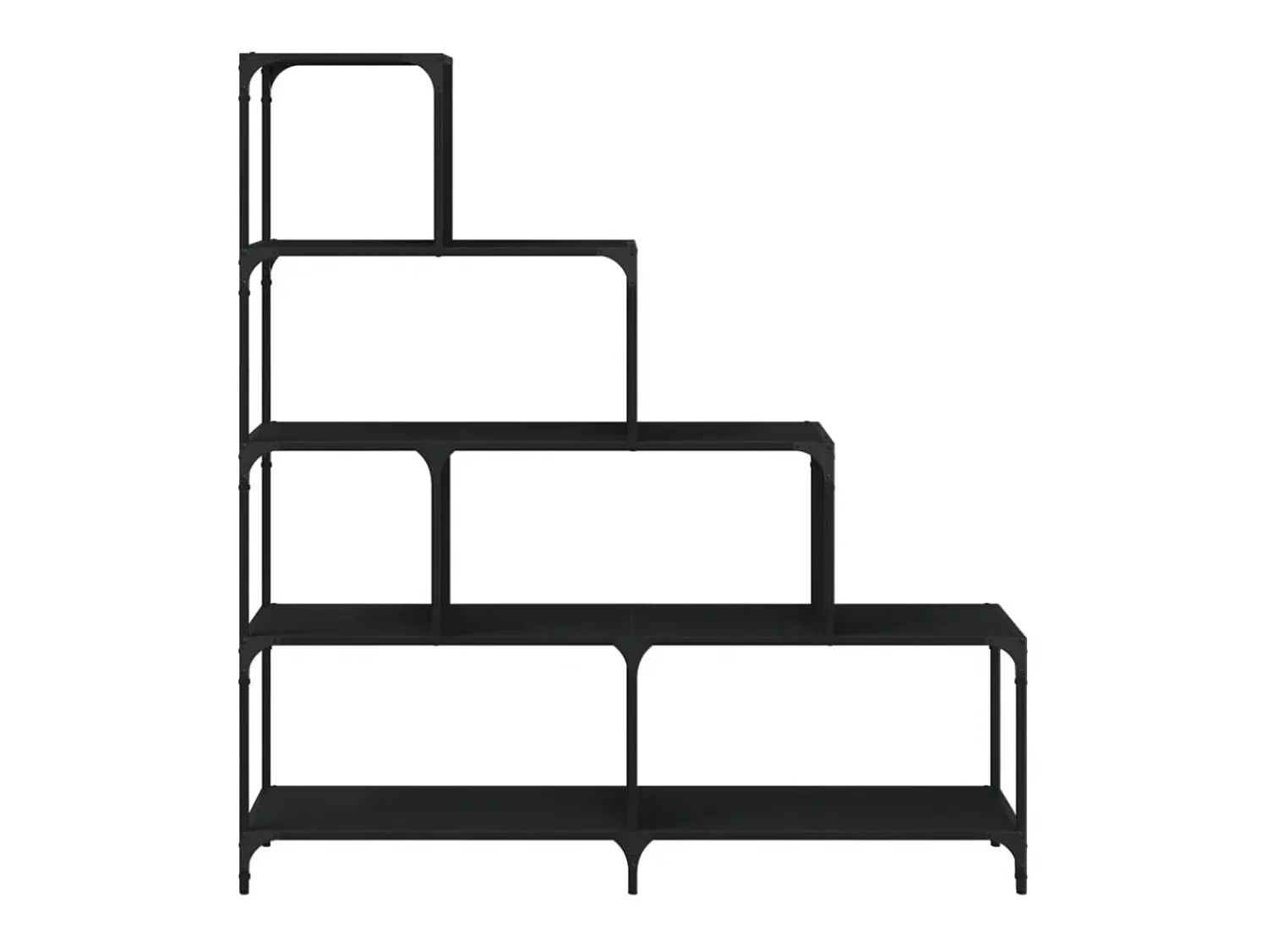 Discount Estante c/ 4 degraus 139x33,5x149 cm derivados madeira PT824202 Preto