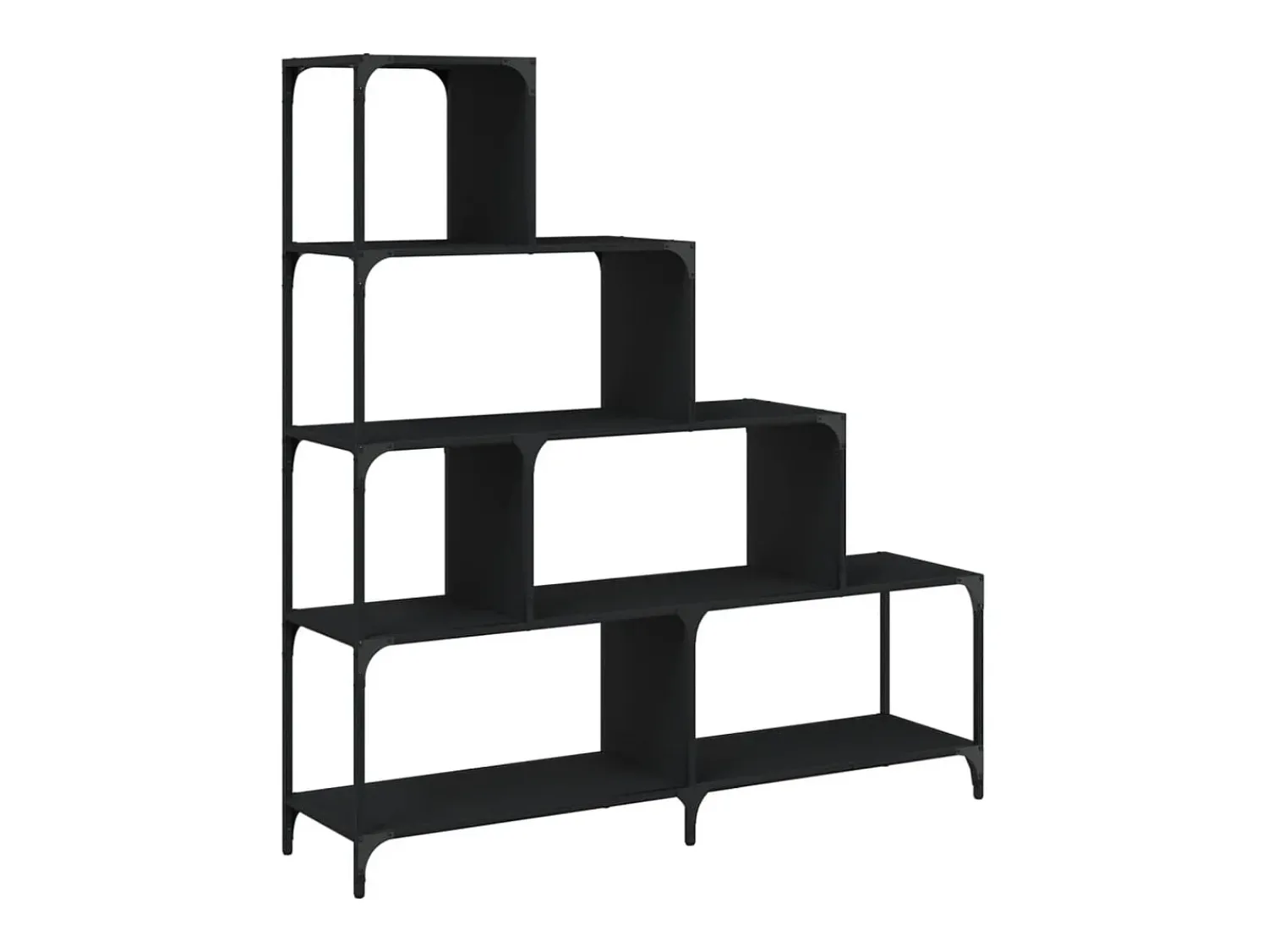 Discount Estante c/ 4 degraus 139x33,5x149 cm derivados madeira PT824202 Preto