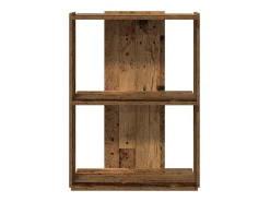 Biblioteca|vidaxl Estante c/ 3 prateleiras derivados de madeira cor madeira velha Castanho