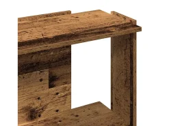 Biblioteca|vidaxl Estante c/ 3 prateleiras derivados de madeira cor madeira velha Castanho