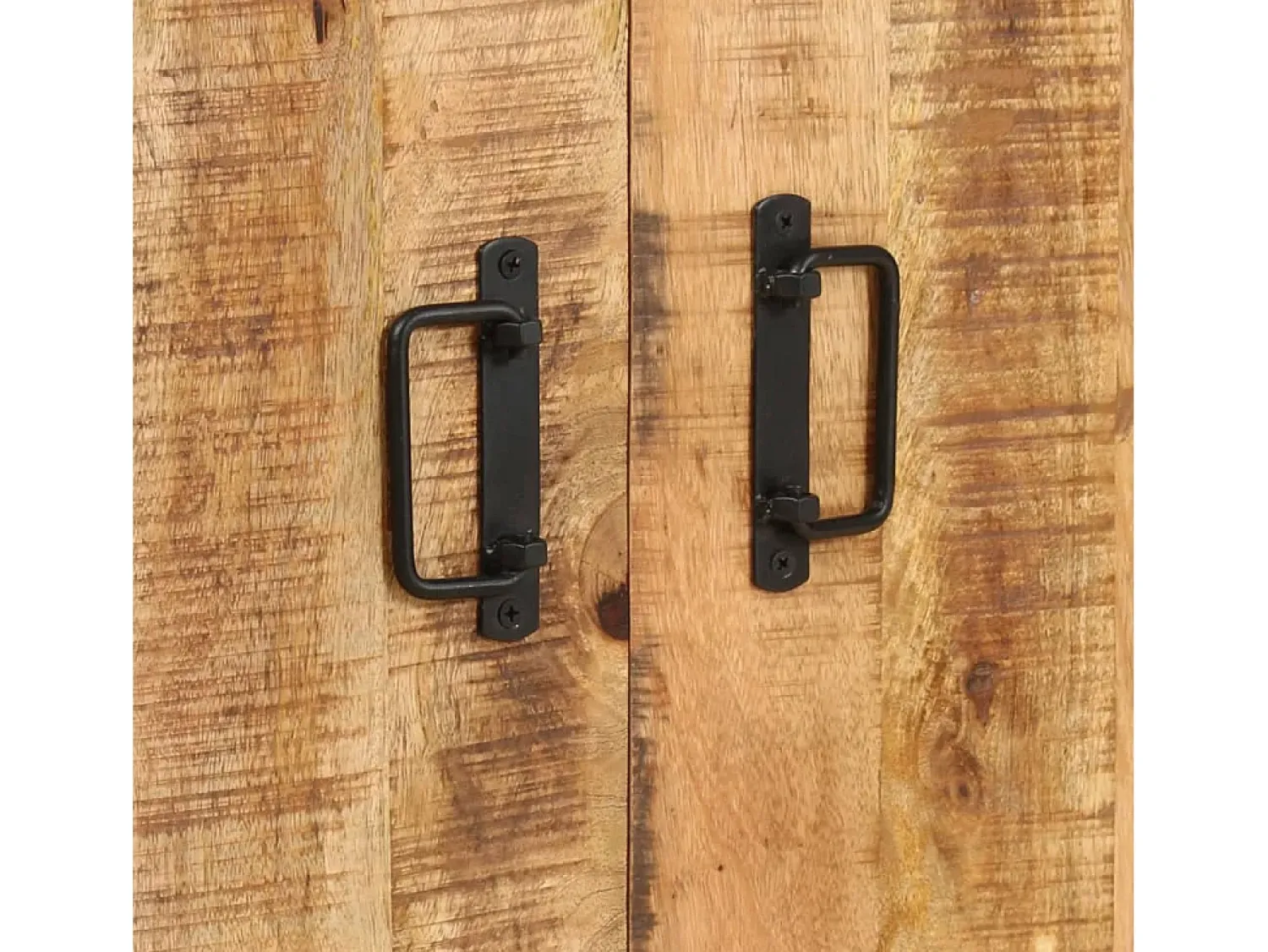 Vitrina|vidaxl Estante c/ 4 prateleiras 80x30x180 cm madeira mangueira áspera Castanho