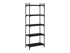 Best Estante c/ 5 prateleiras 60x30x154cm derivados de madeira PT859556 Preto
