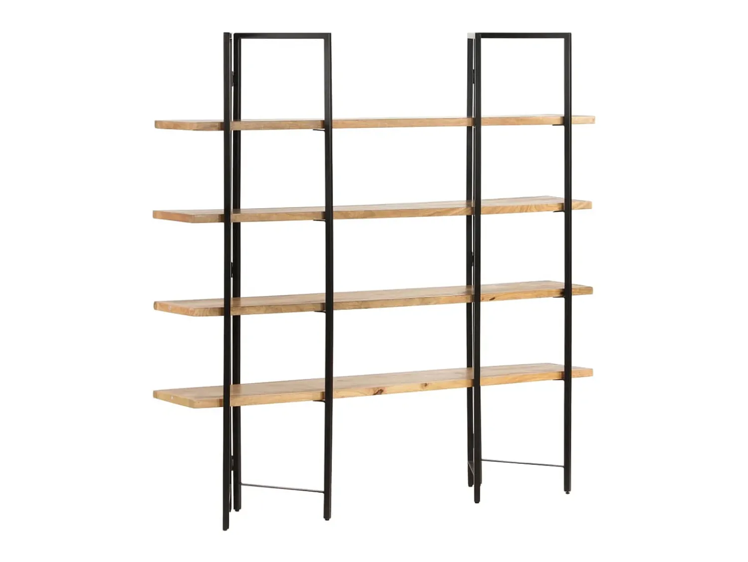 Vitrina*vidaxl Estante c/ 4 prateleiras 160x35x160 cm madeira mangueira maciça Castanho