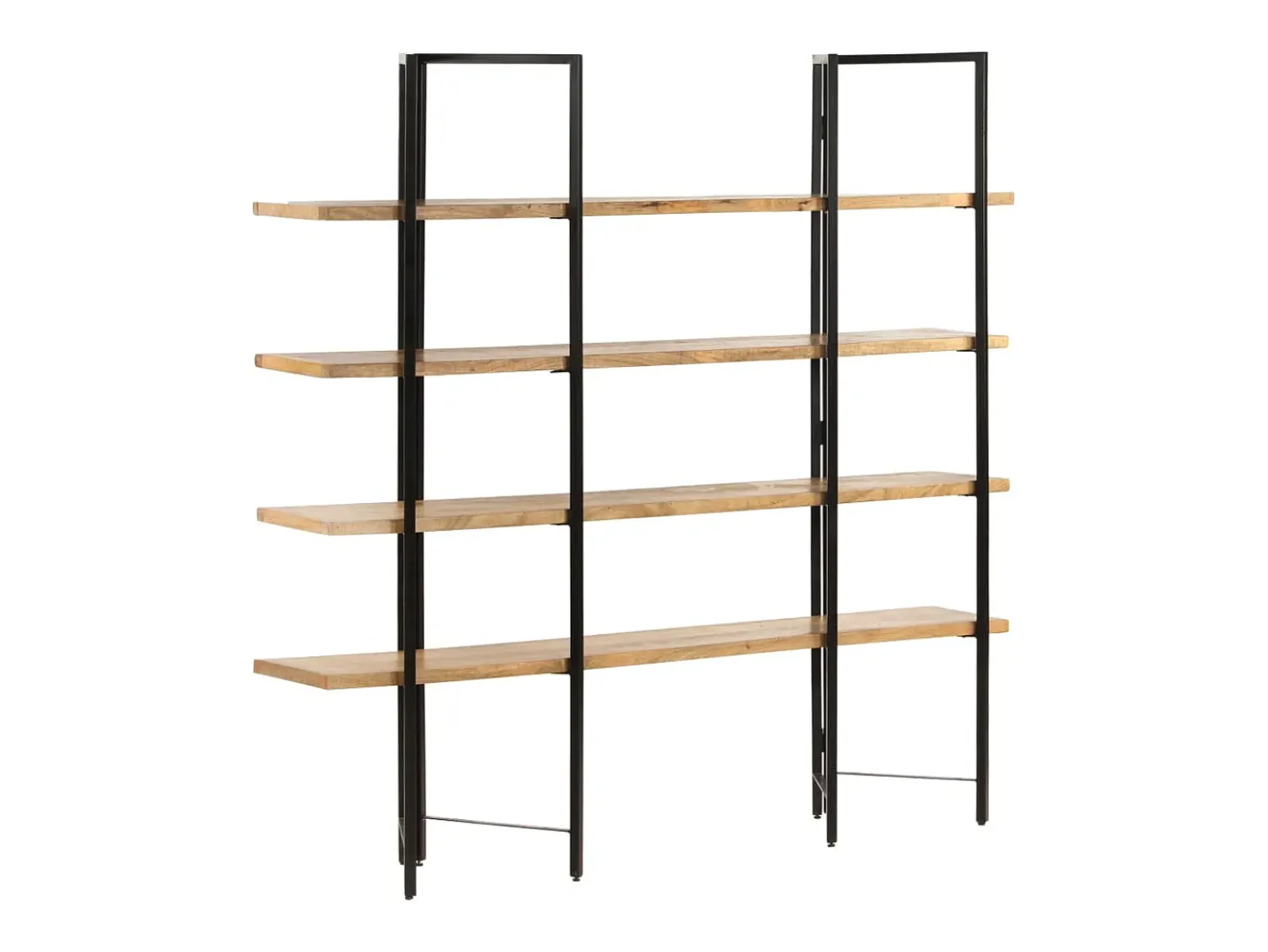 Vitrina*vidaxl Estante c/ 4 prateleiras 160x35x160 cm madeira mangueira maciça Castanho