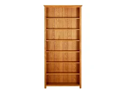 Outlet vidaxl Estante c/ 7 prateleiras 90x22,5x200 cm madeira carvalho maciça Castanho