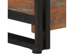 Best vidaxl Estante c/ 3 prateleiras 77x30x80cm madeira recup. maciça/ferro Multicor