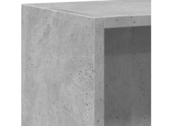 Biblioteca*vidaxl Estante c 2 prateleiras 60x30x76,5cm contrap. cimento Cinzento