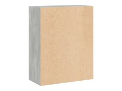 Biblioteca*vidaxl Estante c 2 prateleiras 60x30x76,5cm contrap. cimento Cinzento
