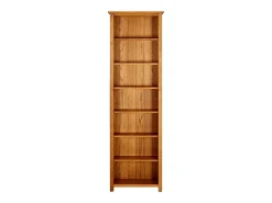 Biblioteca* Estante c/ 7 prateleiras 60x22x200 cm madeira carvalho maciça PT550257 Castanho