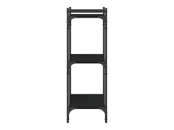 Biblioteca| Estante c/ 3 prateleiras 60x30x86 cm derivados de madeira PT180723 Preto
