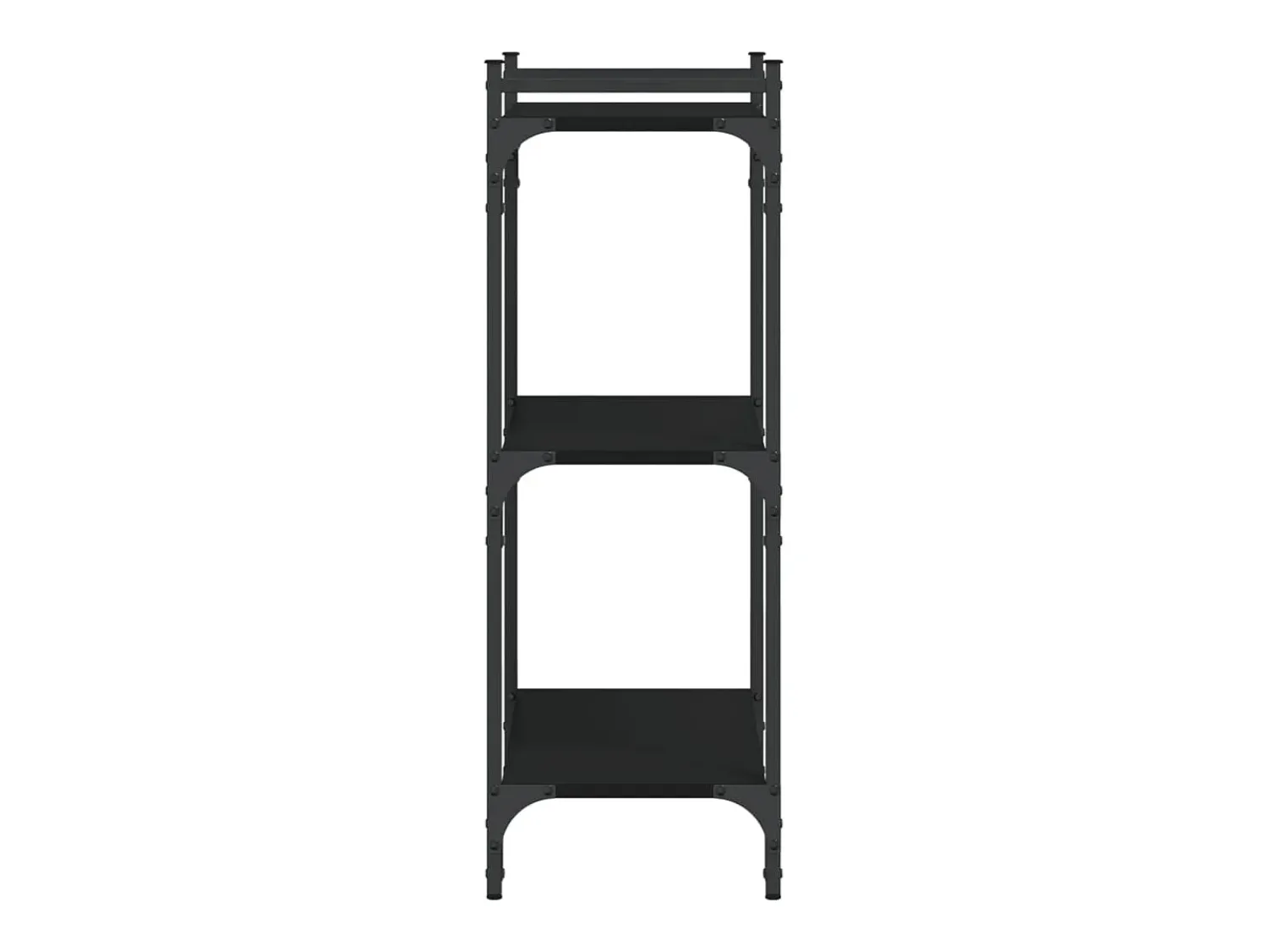 Biblioteca| Estante c/ 3 prateleiras 60x30x86 cm derivados de madeira PT180723 Preto