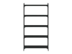 Biblioteca* Estante c/ 5 prateleiras 80x30x154cm derivados de madeira PT443435 Preto