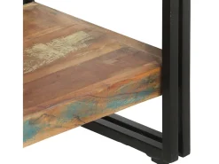 Biblioteca*vidaxl Estante c/ 5 prateleiras 140x30x180cm madeira recuperada maciça Castanho