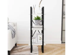 vidaxl Estante c/ 3 prateleiras 40x30x105 cm pinho maciço^ Vitrina