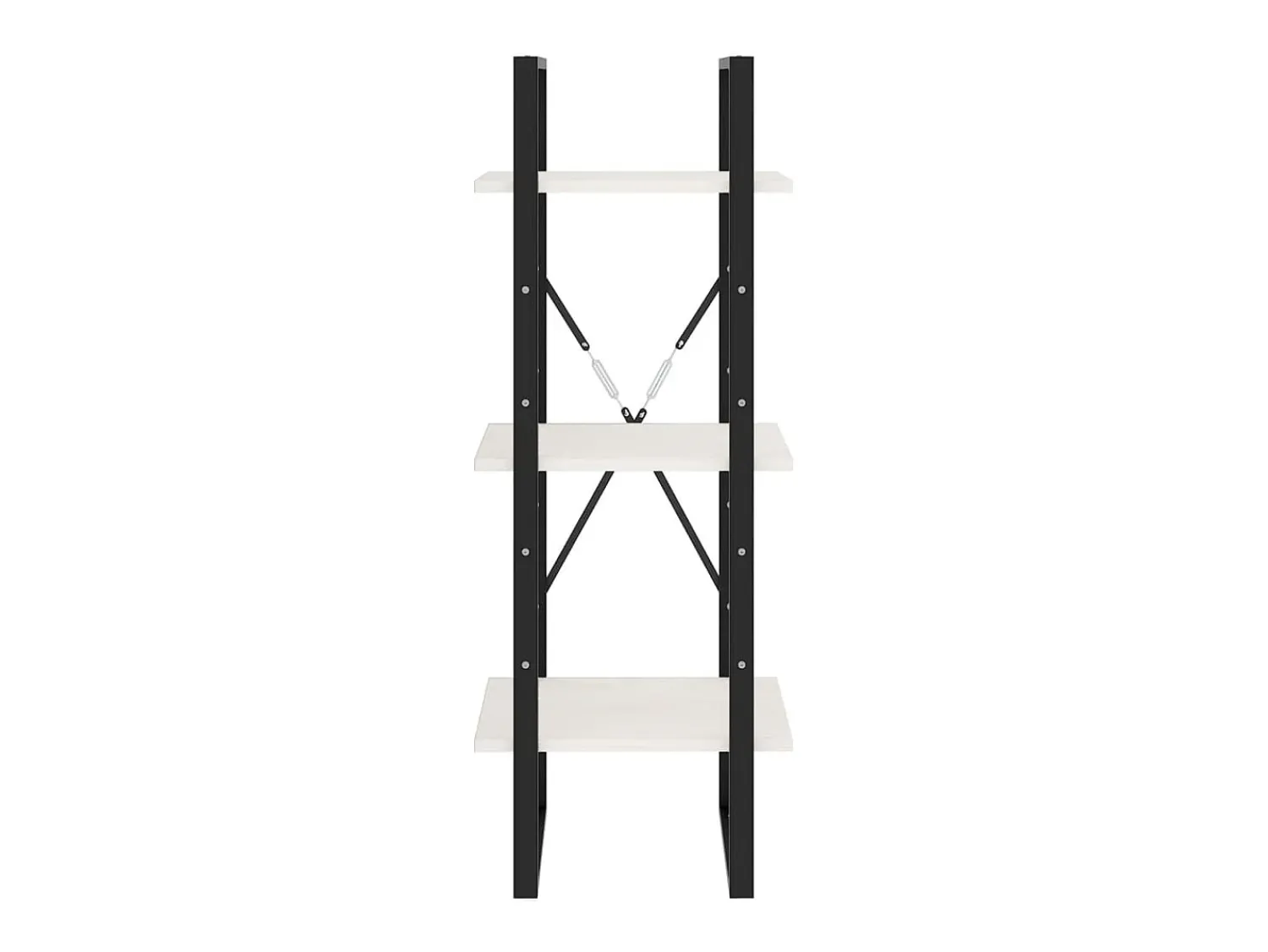 vidaxl Estante c/ 3 prateleiras 40x30x105 cm pinho maciço^ Vitrina