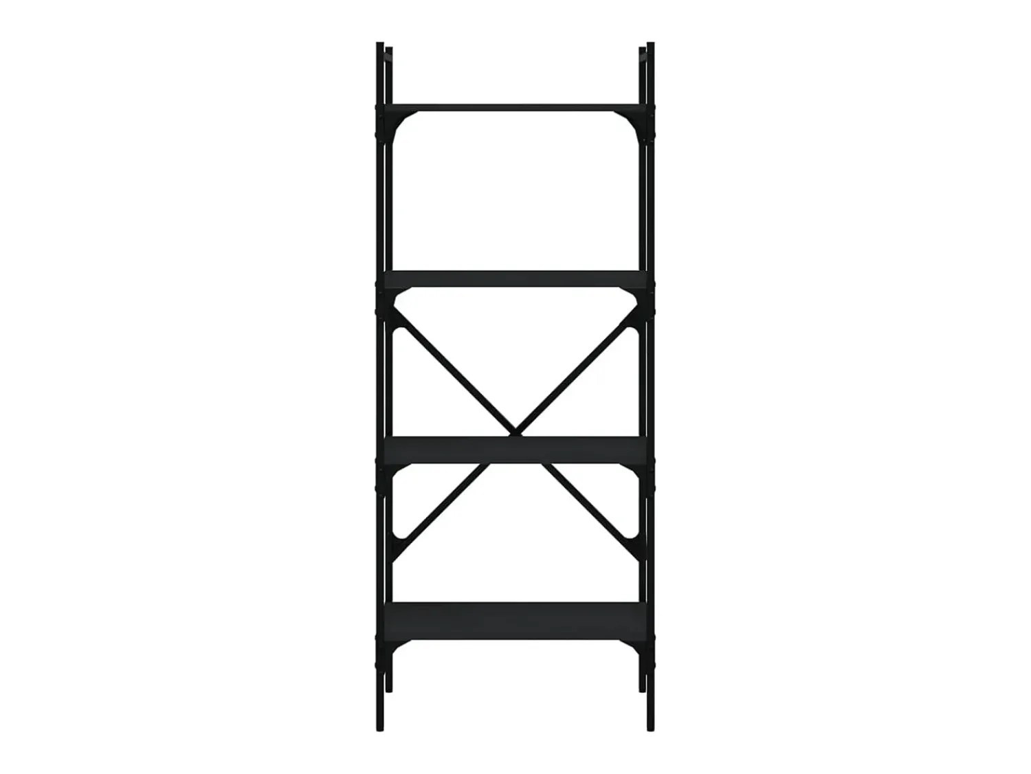 Best Estante c/ 4 prateleiras 56x31,5x138,5 cm deriv. madeira PT560661 Preto