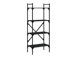 Best Estante c/ 4 prateleiras 56x31,5x138,5 cm deriv. madeira PT560661 Preto