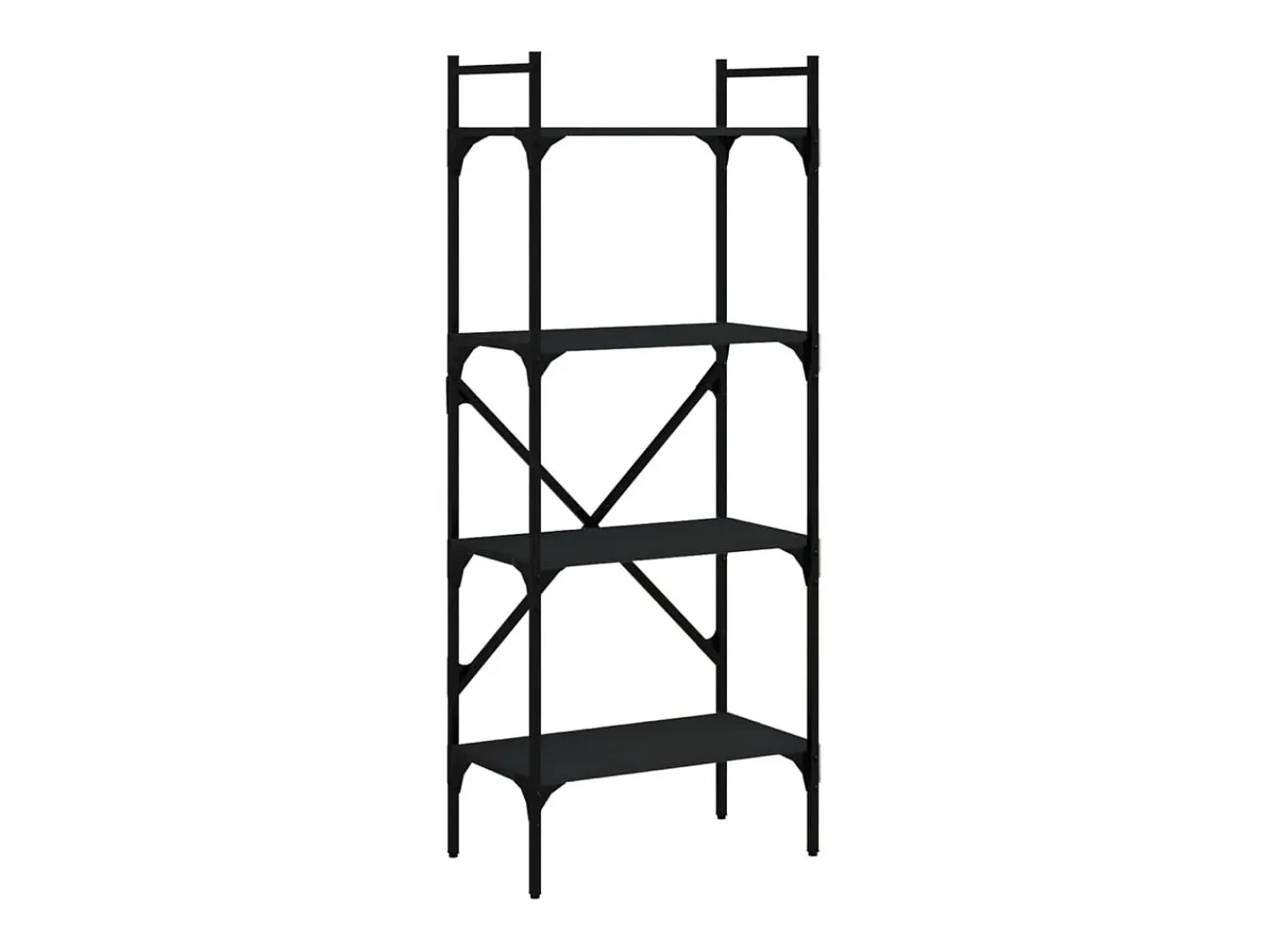 Best Estante c/ 4 prateleiras 56x31,5x138,5 cm deriv. madeira PT560661 Preto