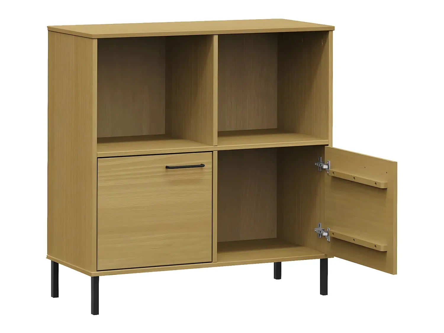Estante c/ pernas metal 90x35x90,5 cm madeira OSLO PT154770^ Biblioteca