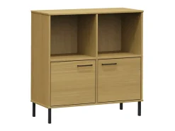 Estante c/ pernas metal 90x35x90,5 cm madeira OSLO PT154770^ Biblioteca