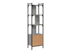 Vitrina|vidaxl Estante c/ porta 44,5x30x154,5 cm deriv. madeira cinza sonoma Cinzento