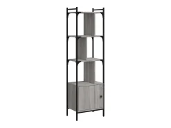 Vitrina|vidaxl Estante c/ porta 44,5x30x154,5 cm deriv. madeira cinza sonoma Cinzento