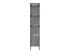 Vitrina|vidaxl Estante c/ porta 44,5x30x154,5 cm deriv. madeira cinza sonoma Cinzento