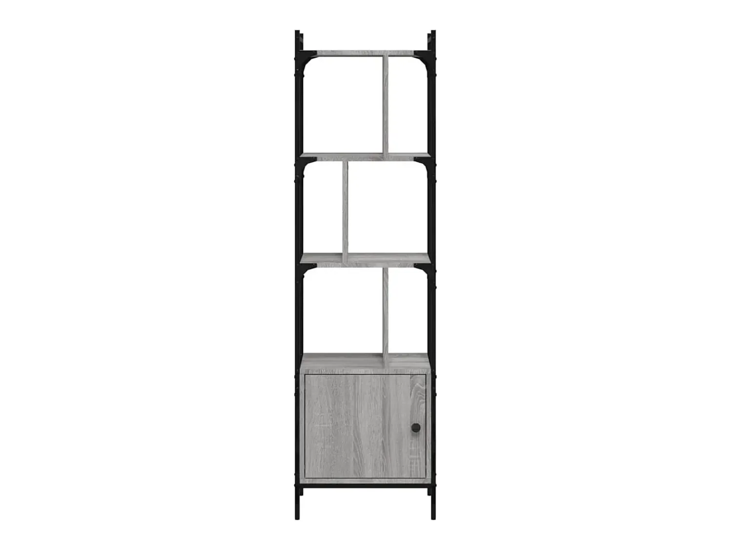 Vitrina|vidaxl Estante c/ porta 44,5x30x154,5 cm deriv. madeira cinza sonoma Cinzento