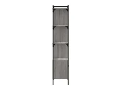 Biblioteca| Estante c/ porta 44,5x30x154,5 cm deriv. madeira cinza sonoma PT625319 Cinzento