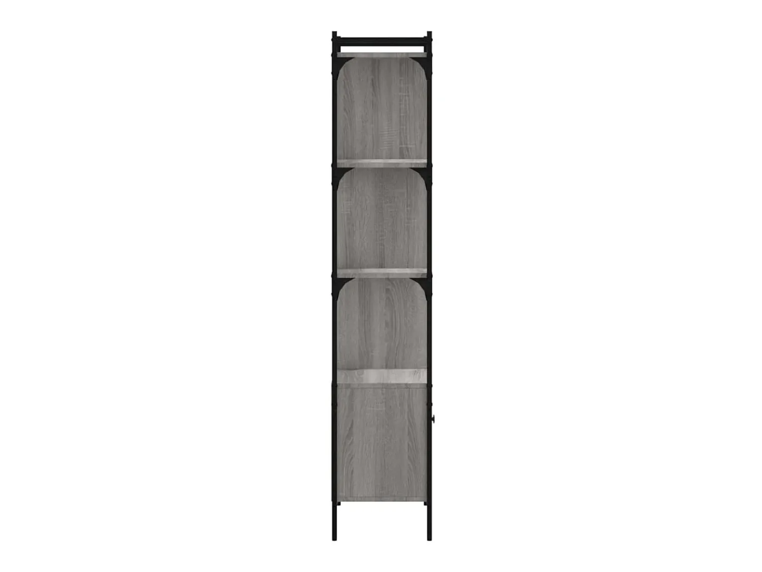 Biblioteca| Estante c/ porta 44,5x30x154,5 cm deriv. madeira cinza sonoma PT625319 Cinzento