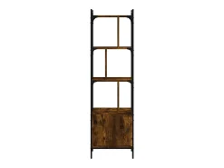 Discount vidaxl Estante c/ porta 44,5x30x154,5cm deriv. madeira carvalho fumado Natural escuro