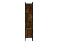 Discount vidaxl Estante c/ porta 44,5x30x154,5cm deriv. madeira carvalho fumado Natural escuro