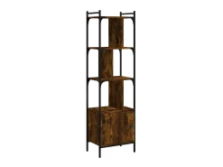Estante c/ porta 44,5x30x154,5cm deriv. madeira carvalho fumado PT104160 Castanho