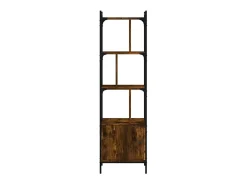Estante c/ porta 44,5x30x154,5cm deriv. madeira carvalho fumado PT104160 Castanho