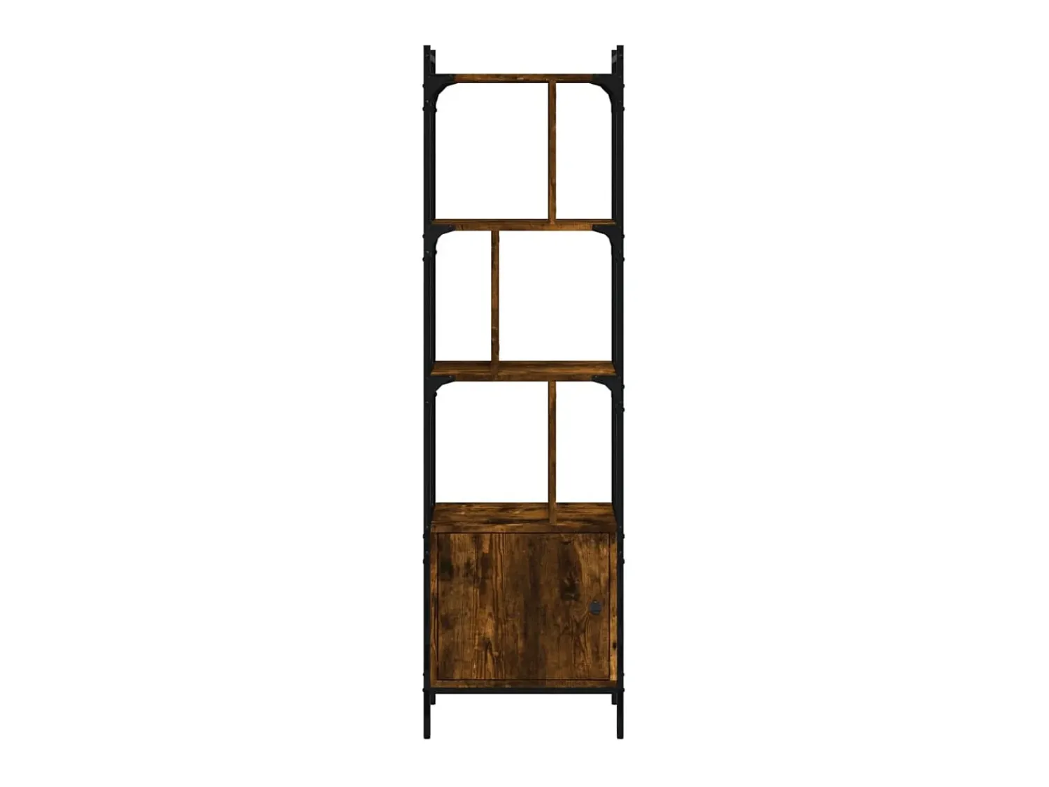 Estante c/ porta 44,5x30x154,5cm deriv. madeira carvalho fumado PT104160 Castanho
