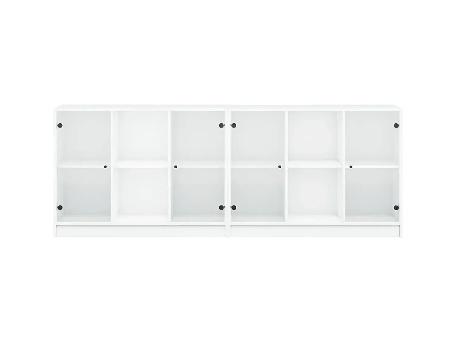 Vitrina|vidaxl Estante c/ portas 204x37x75 cm derivados de madeira Branco