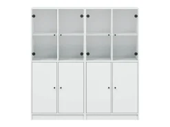 Best vidaxl Estante c/ portas 136x37x142 cm derivados de madeira Branco