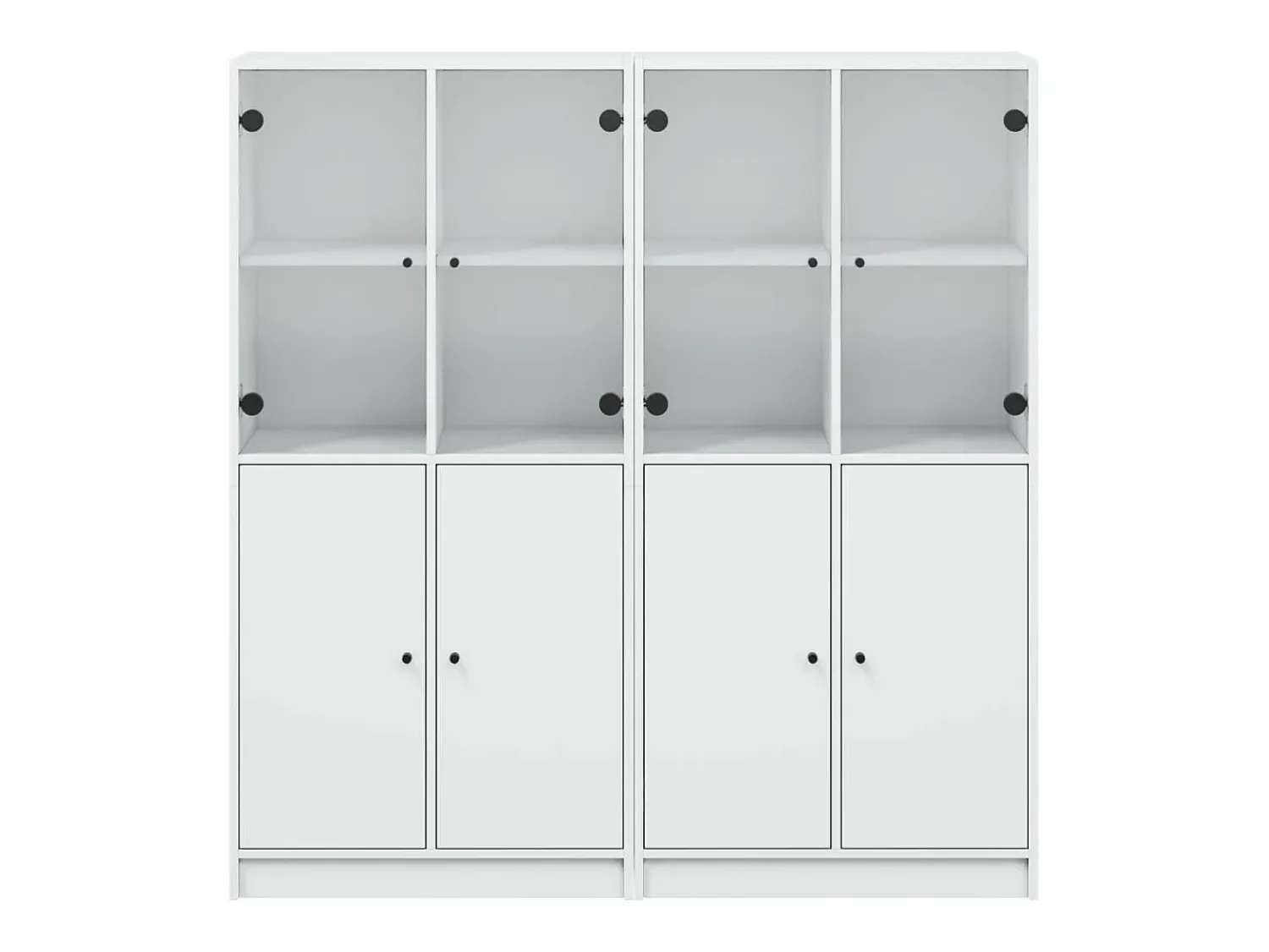Best vidaxl Estante c/ portas 136x37x142 cm derivados de madeira Branco