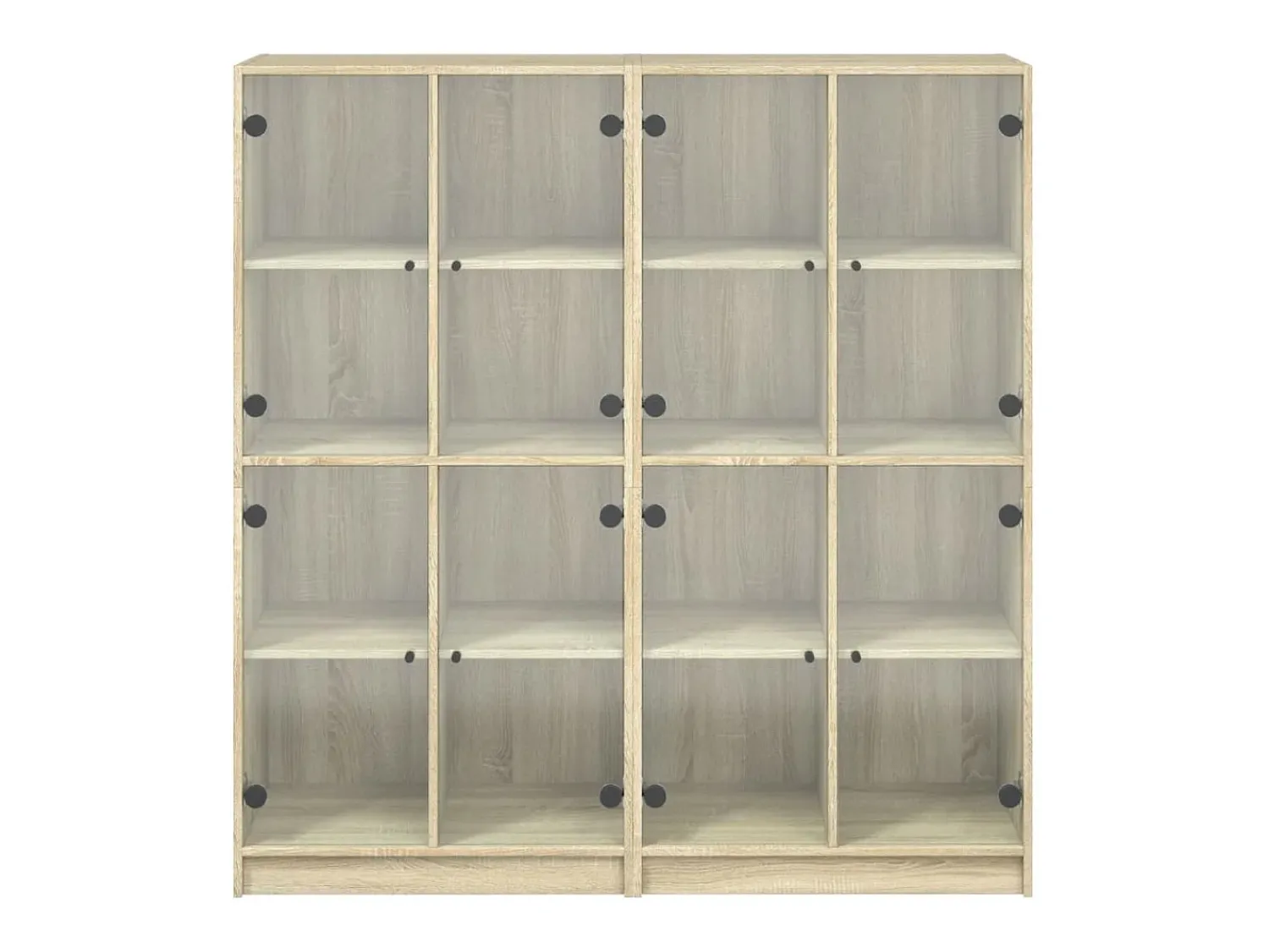 Outlet vidaxl Estante c/ portas 136x37x142 cm deriv. madeira carvalho sonoma Natural claro