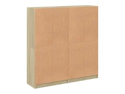 Outlet vidaxl Estante c/ portas 136x37x142 cm deriv. madeira carvalho sonoma Natural claro
