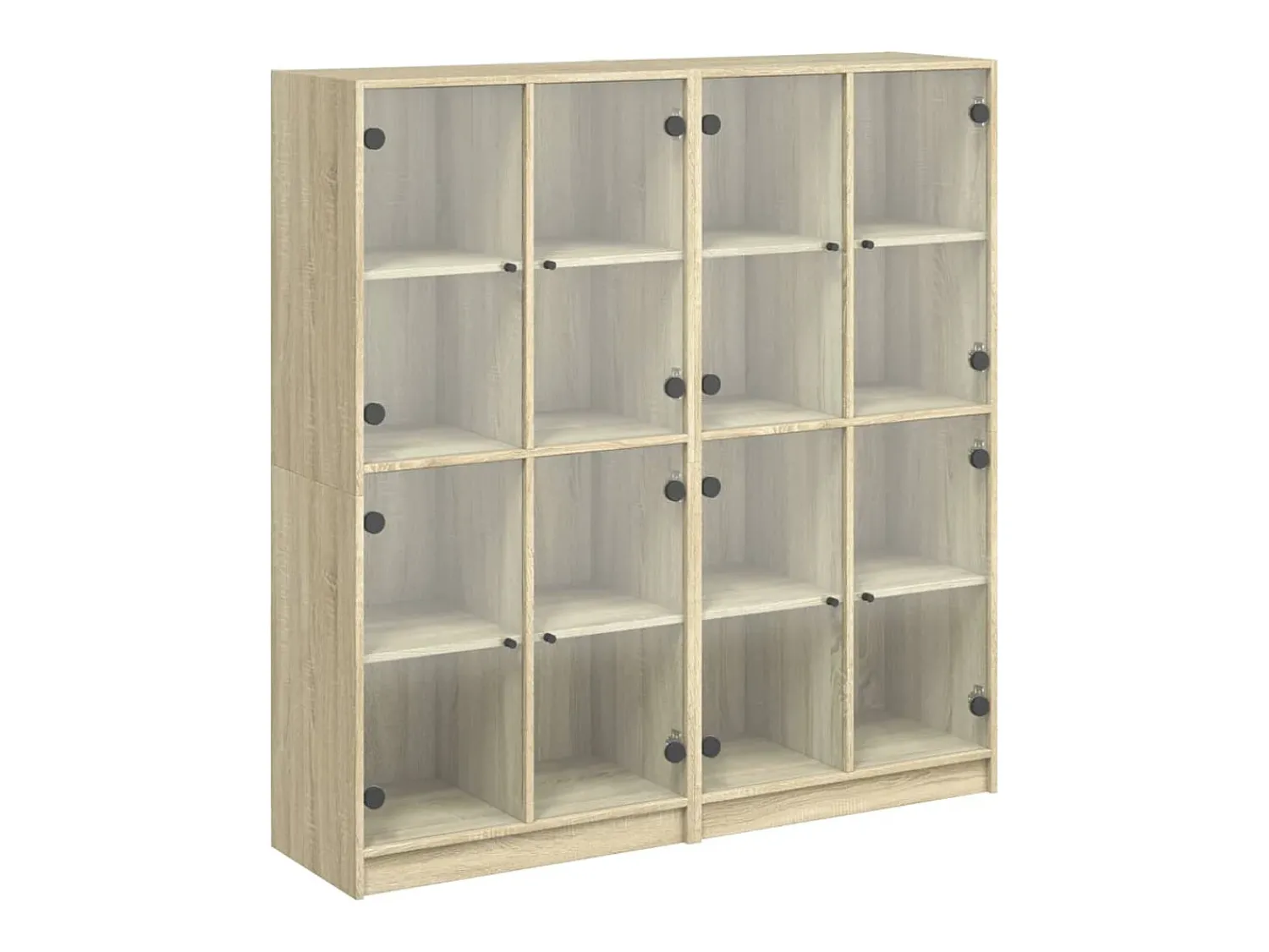 Outlet vidaxl Estante c/ portas 136x37x142 cm deriv. madeira carvalho sonoma Natural claro