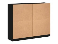 Clearance vidaxl Estante c/ portas 136x37x109 cm derivados de madeira Preto