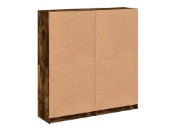 Hot vidaxl Estante c/ portas 136x37x142 cm deriv. madeira carvalho fumado Natural claro